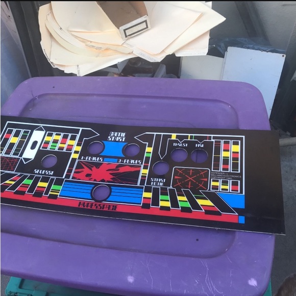 Original 1981 Plastic Williams Defender Arcade Video Game Control Panel - Picture 2 of 6